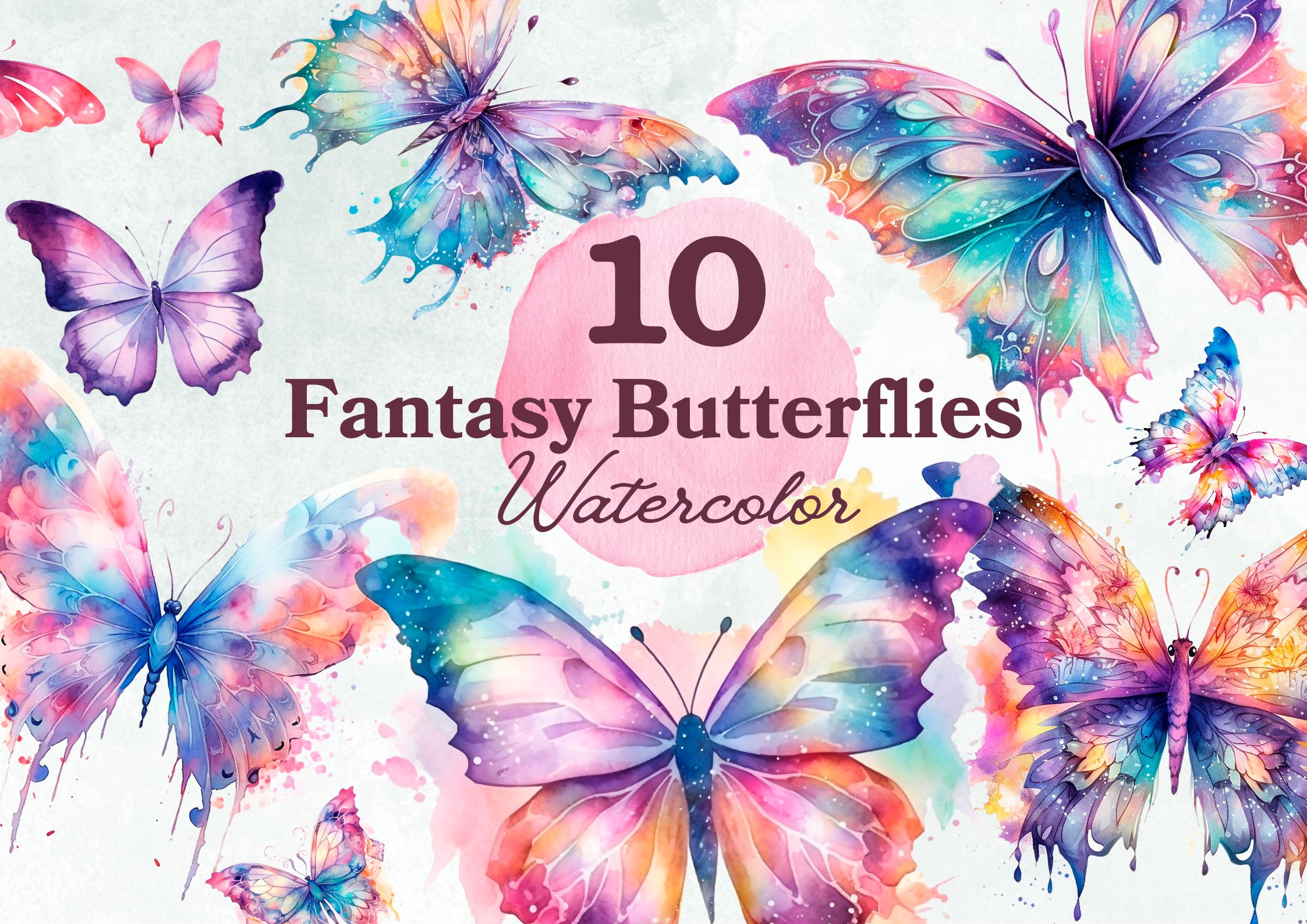 Fantasy Butterflies Watercolor Pack By Anna On Dribbble   Original 85b656eca9860d4f5e8f169b0f8fb002 