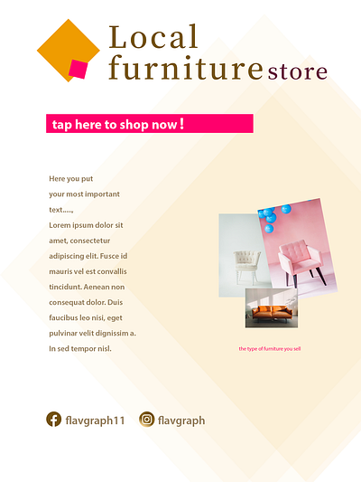 Local furniture template brand identity branding design designer graphic design illustration ilustration logo typography ui