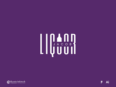 Jacob Liquor Logo Design abstract logo adobe alcohol design figma gin illustrator liquor logo logo design rum typo typography typography logo vodka whisky wine