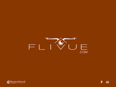 Flivue.com Drone - Logo Design 2d logo abstract logo design drone drone company drone logo drone video droneshoot figma fly illustartor logo logo design photo photogrpahy photoshoot typography logo video videoshoot