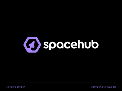 Modern Logo Design - Space, Rocket, Rocketship, Stars, Hexagon ai learning artificial intelligence brand crypto blockchain data analytics design designer ecommerce hexagon hub icon logo logodesign modern logo rocket rocketship simple logo software space space spaceship startup symbol