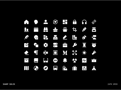 Sharp Icons - Line vs Solid design flat icons illustration illustrator minimal streamline icons streamlinehq ui vector web web design icons