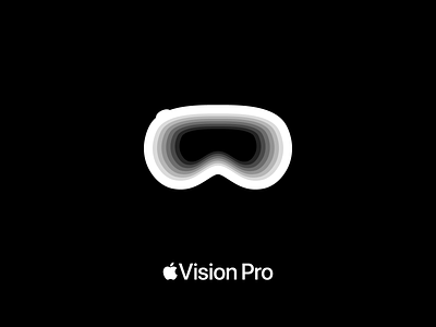 Apple Vision Pro apple brand branding design gedas meskunas glasses glogo graphic design icon illustration implemented logo look professional reality vector view virtual vision vr