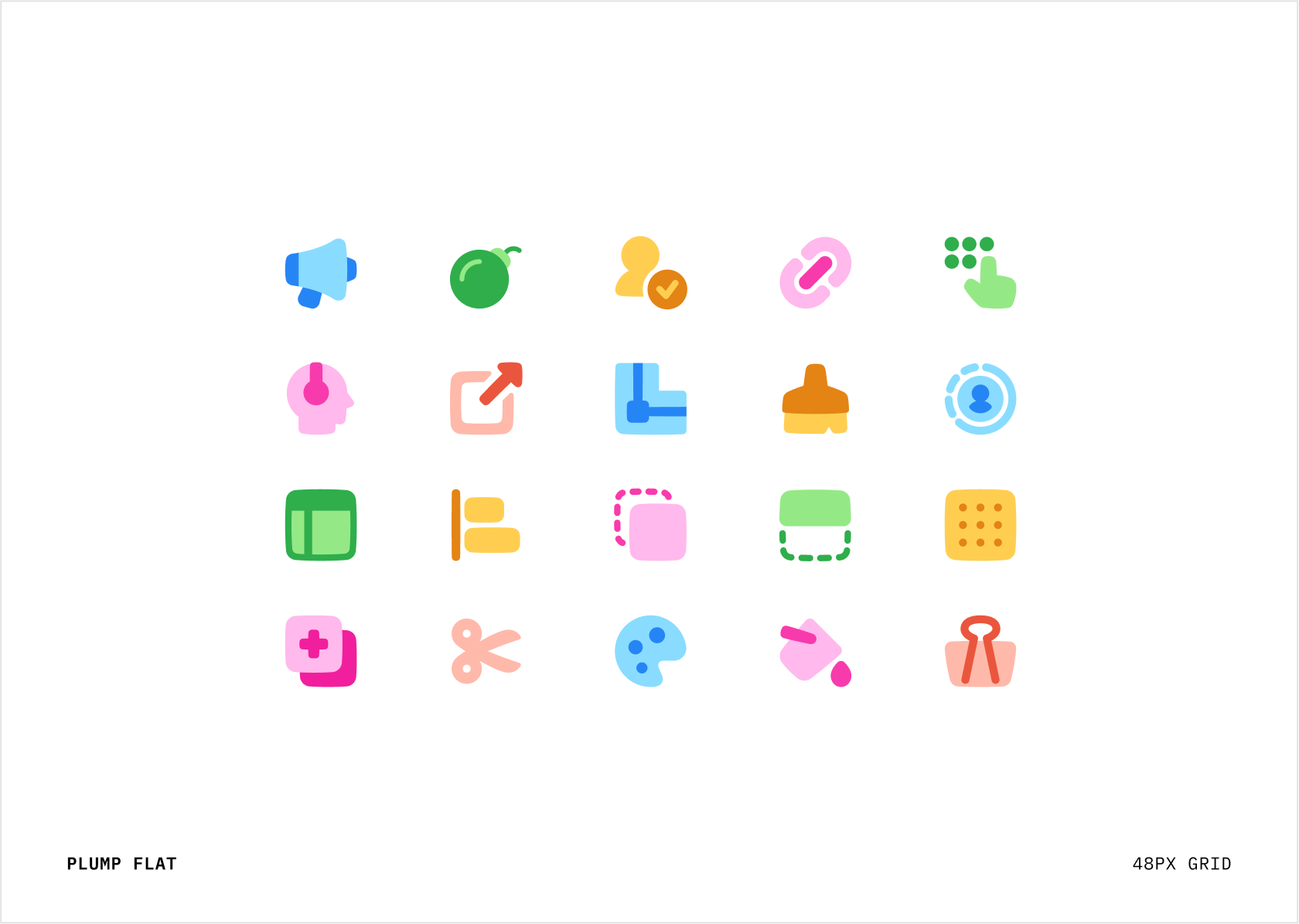 Plump Icons - Cartoon Style Friendly Icons by Streamlinehq on Dribbble