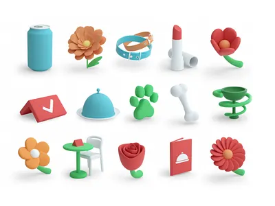 3d icons concepts 3d c4d design graphic design icon illustration logo motion graphics octane ui