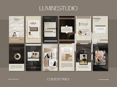 Deep Brown Engagement Instagram Template aesthetic design graphic design instagram marketing sosial media story