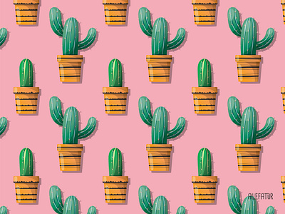 Cactus Pattern cactus design graphic design illustration pattern