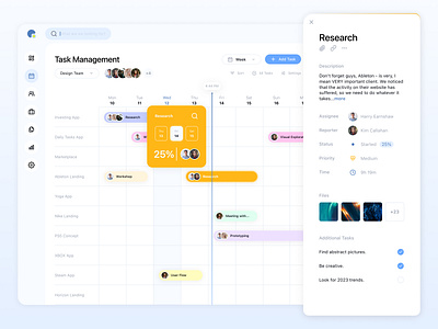 Task Management Dashboard admin collaboration dashboard design desktop gantt interface management navigation productivity sidebar table task tasks team ui ux