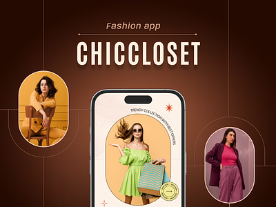 ChicCloset: A Fashion App with a Modern UI clothing app ui dailyui ecommerce app elegant ui fashion app ui design graphic design inspiration mobile design modern online shopping personal styling seamless stylist ui userinterface ux womens wear