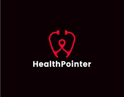 HealthPointer app icon brand identity branding design designer doctor graphic design health care icon location logo logo design logos medical minimal modern vectplus web icon