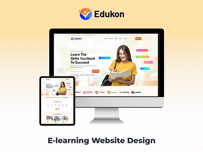 E-learning Website Design app concept app design blendedlearning branding design digitallearning distancelearning edtech elearning elearningcommunity elearningplatform illustration learnathome logo onlinelearning ui ui design ux ux design virtuallearning