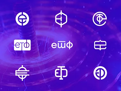 ЕТФ monogram exploration belgrade branding electrical engineering etf logotype monogram serbia tesla coil university