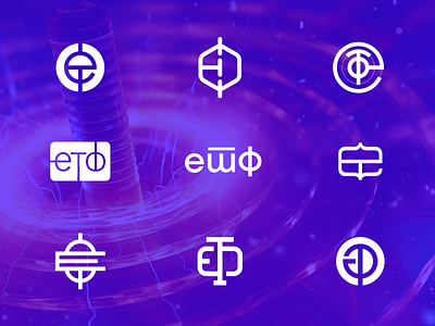 ЕТФ monogram exploration belgrade branding electrical engineering etf logotype monogram serbia tesla coil university