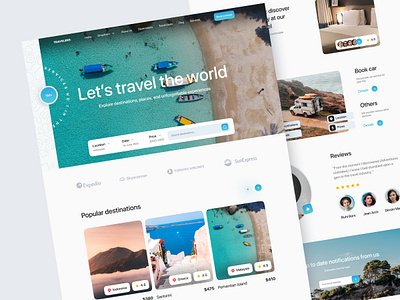 Travelers | Web Design design landingpage travel ui website