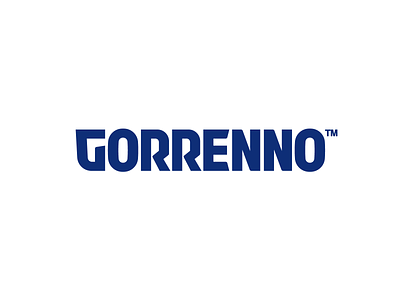 Gorrenno Wordmark bold branding logo logotype simple typography wordmark