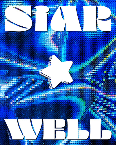 STAR WELL banner creative design graphic design minimal poster