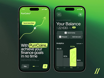 Finance Mobile IOS App analytics android animation app app design app interaction balance dashboard design finance fintech ios mobile mobile app motion online spendings track ui ux