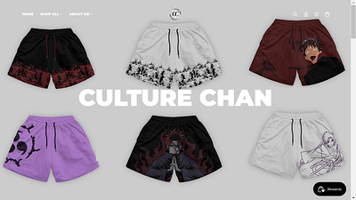 Culture Chan Anime Clothing Store ( Live Project ) anime apparel store anime shopify store anime wesbite
