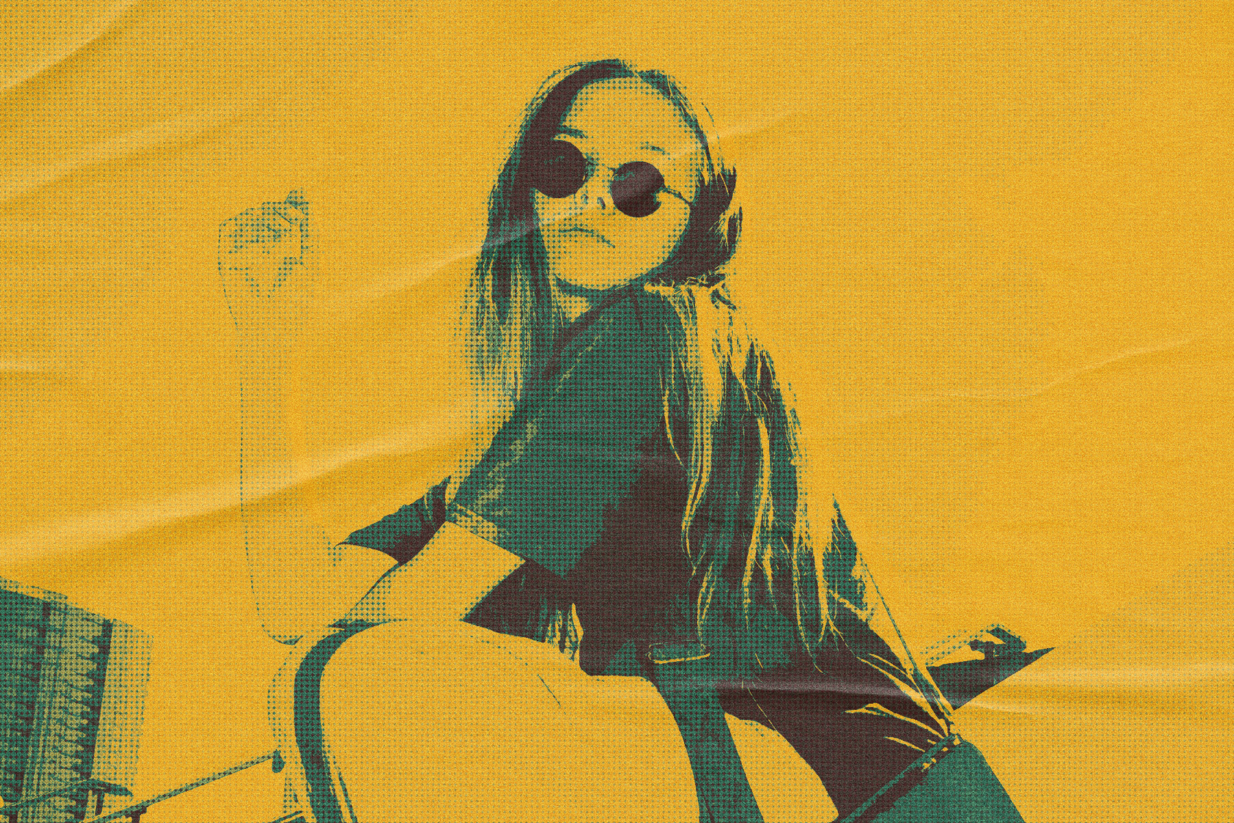 Glued Poster Photo Effect art background cover curved effect glued grunge paper photo photo effect photoshop popart poster psd realistic retro style style pop template texture