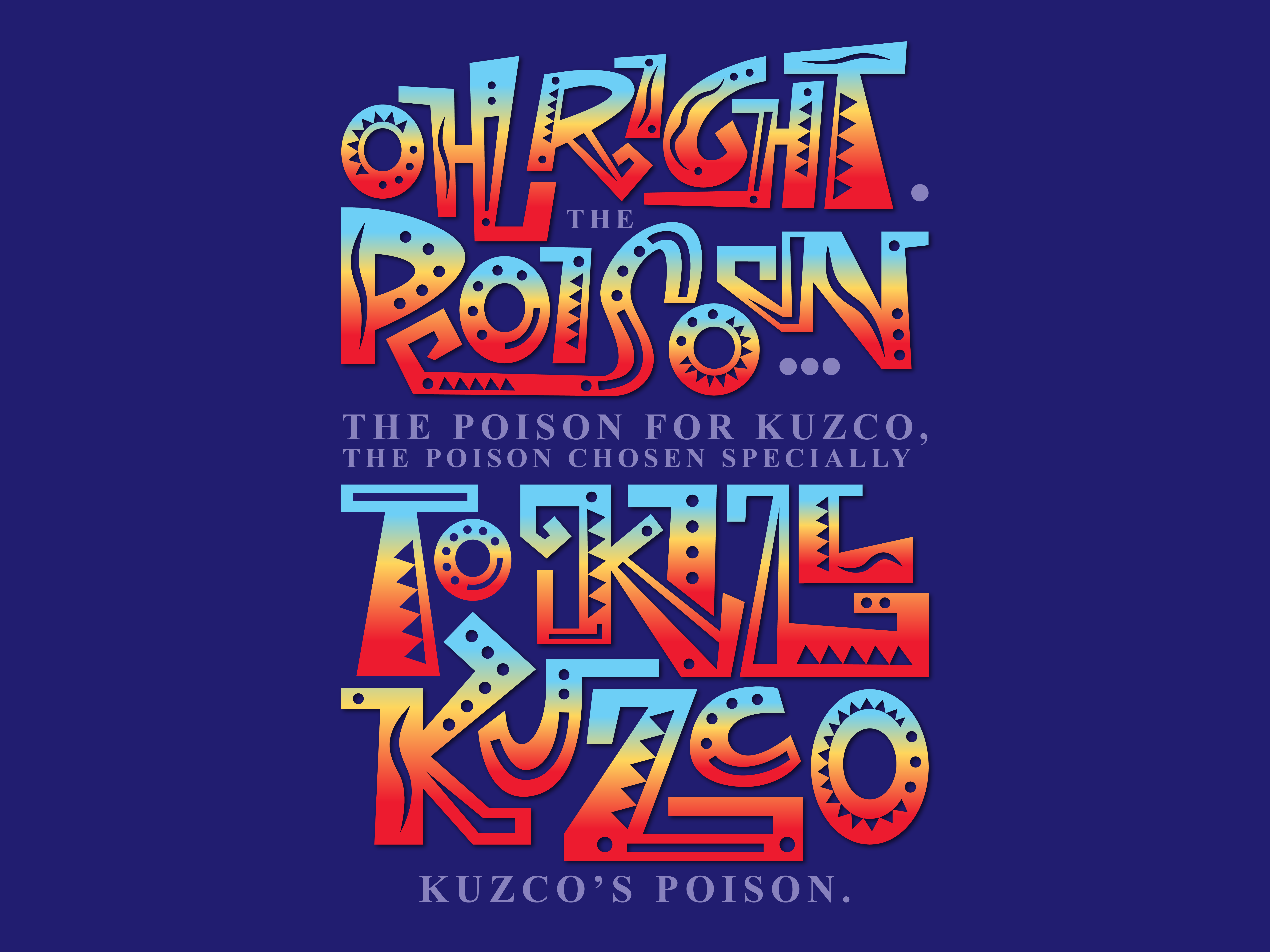 Kuzco's Poison design graphic design illustration illustrator typography vector