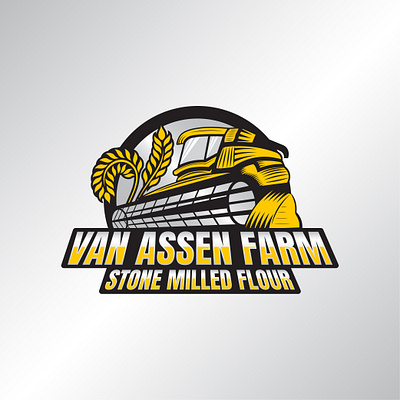 mascot logo design art branding bread cereal design digitalart farm graphic design illustration logo logodesign mascot tractor vector wheat