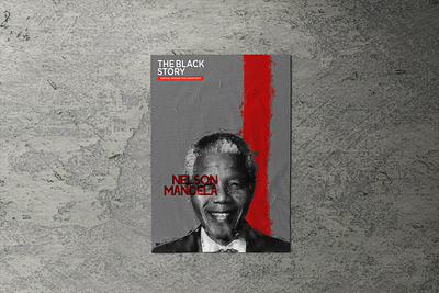 THE BLACK STORY banner branding business corporate creative design digital exhibition flyer graphic graphic design illustrator mandela poster modern photoshop poster print professional