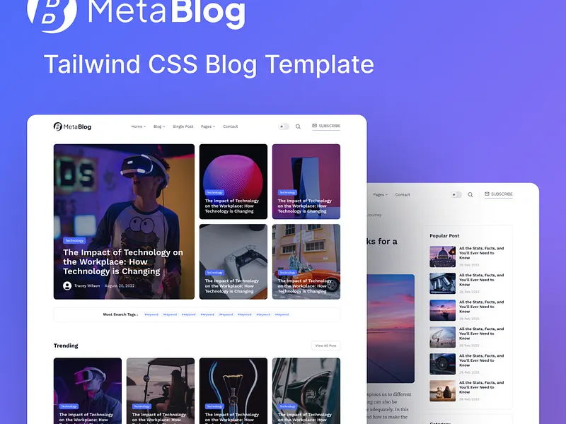 Html Css Blog Template designs, themes, templates and downloadable ...