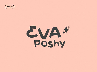 Eva Poshy Font cartoon cute display download font free freebie friendly kids pixelbuddha playful relax typography