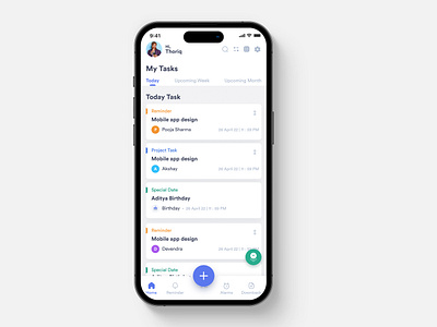 DailyTask App: Manage Daily Tasks Efficiently app card design daily task daily task app design flutter app ios mobile productivity app productivity app ui project management task task management app task manager to do app to do list todo ui ui design ux