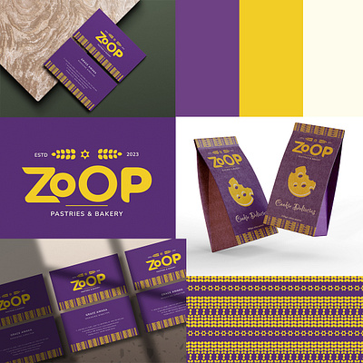 ZOOP PASTRIES AND BAKERY branding graphic design identity illustration