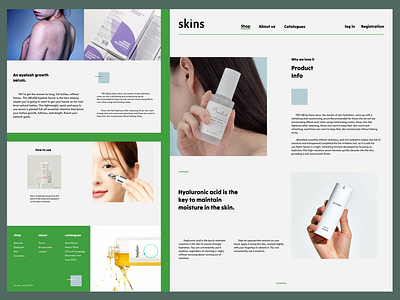 Skins Prod. design ui ux web webdesign