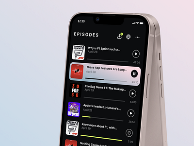 Podcast app design figma mobile podcast podcastapp podcasts ui ui design user interface ux