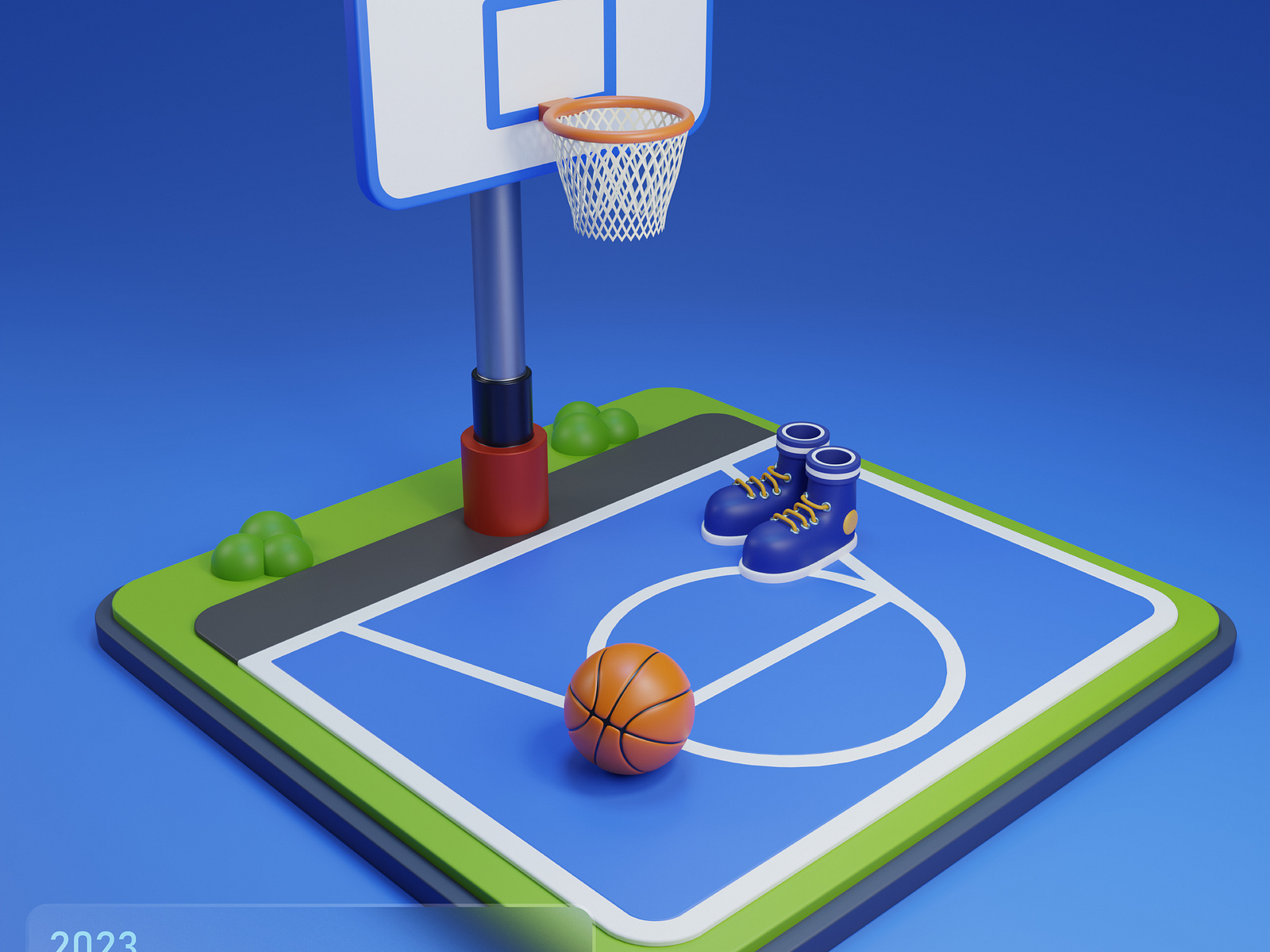 Basketball Court Basketball Animation by Ibney Fahad on Dribbble