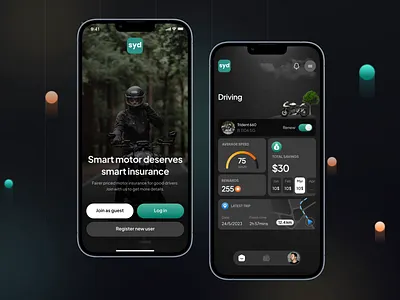 #16 Design concept Smart insurance analytics animation chart clean dark theme design homepage illustration interaction login motion graphics toogle trustworthy ui ui design video background
