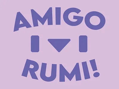 Amigo Rumi! Logo and Branding branding business design graphic graphic design icon identity illustration logo minimal small business typography vector