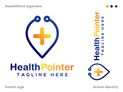 Concept : HealthPointer - Logo Design (Unused) brand identity health health point hospital hospital logo medical medical logo