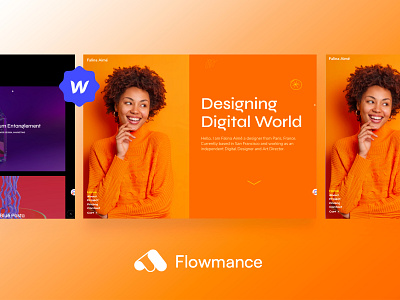 Falina – Resume Webflow Template design resume webflow template webflowtemplate websitedesign