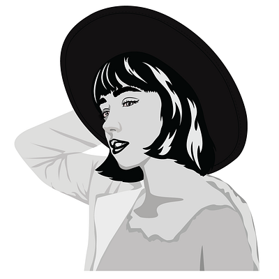 Happy soul art black and white black and white art black and white design black and white portrait design digital art digital drawing digital illustration digital work draw graphic design illustration portrait vector art vector work