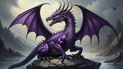 Sapphire Dragon. digital art fantasy art graphic design illustration