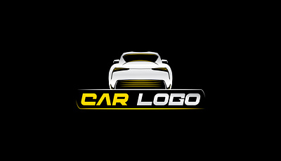 Car logo premium with back view speed