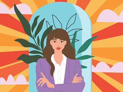 Strong Woman illustration adobe illustration branding chracter illustration design flat illustration graphic design illustration ui vector