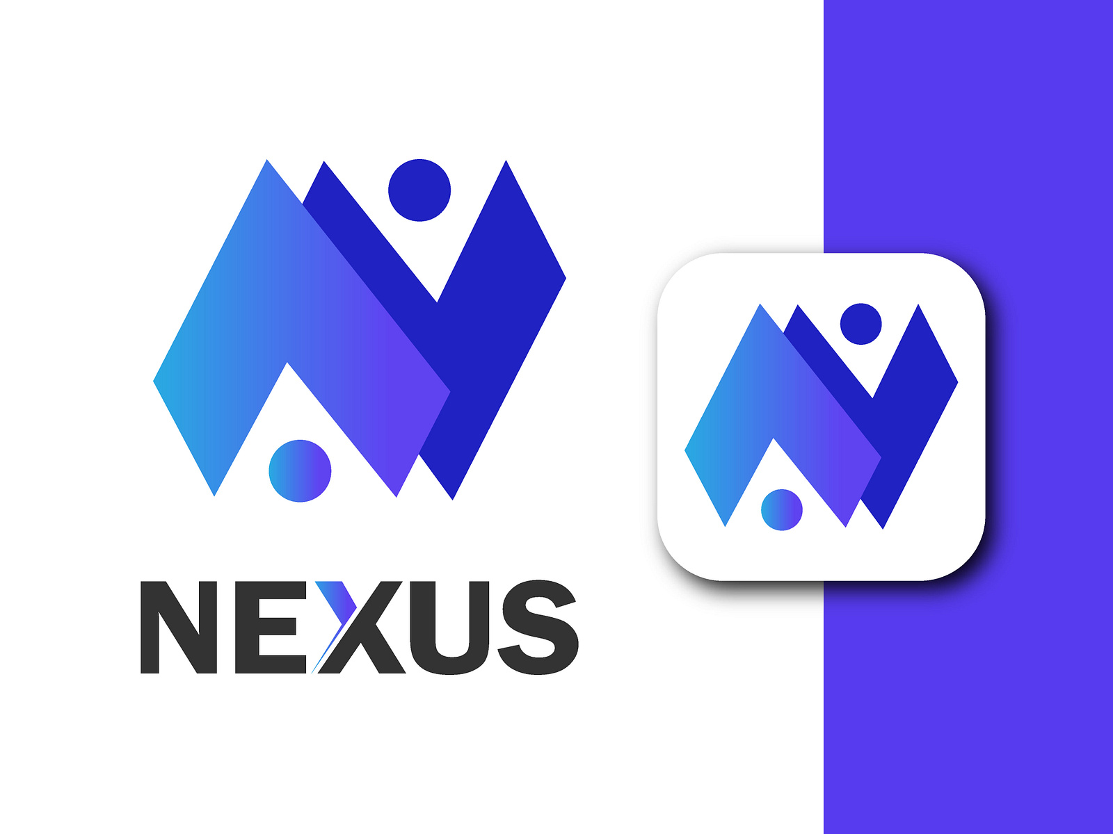 Nexus Logo Design by Kajul Kumar Palash on Dribbble