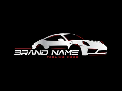 Sports car logo for car detailing and wash services speed