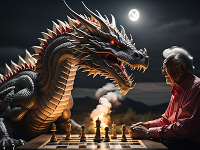The Chessmaster. chess chessmaster digital art fantasy art illustration
