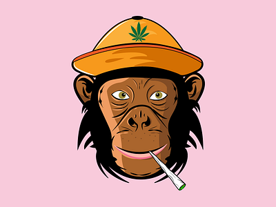 Orangutang logo for instagram avatar adobe illustrator digital graphic design illustration logo monkey vector
