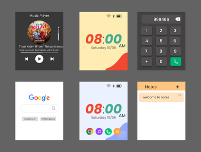 Hey everyone, Today I designed the smartwatch interface #figma ui