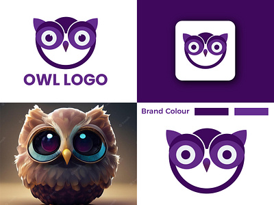 Owl Logo - Logo Design abstract app icon branding creative logo logo logo designe logo designer logo icon minimal logo minimalist logo modern logo owl logo symbol vector website logo