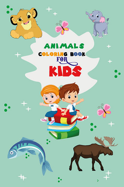 Animals Coloring Book Design animals book bookcover bookcover design branding design graphic design kdp design kidsbook cover motion graphics ux vector