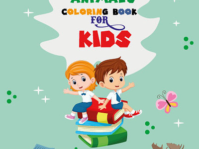 Animals Coloring Book Design animals book bookcover bookcover design branding design graphic design kdp design kidsbook cover motion graphics ux vector