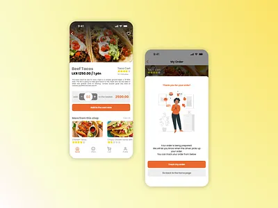 Zing food - Food delivery application - Case study branding delivery app food food delivery food delivery application graphic design logo mobile mobile food mobile ui mobile ux orange ui ui ux yellow